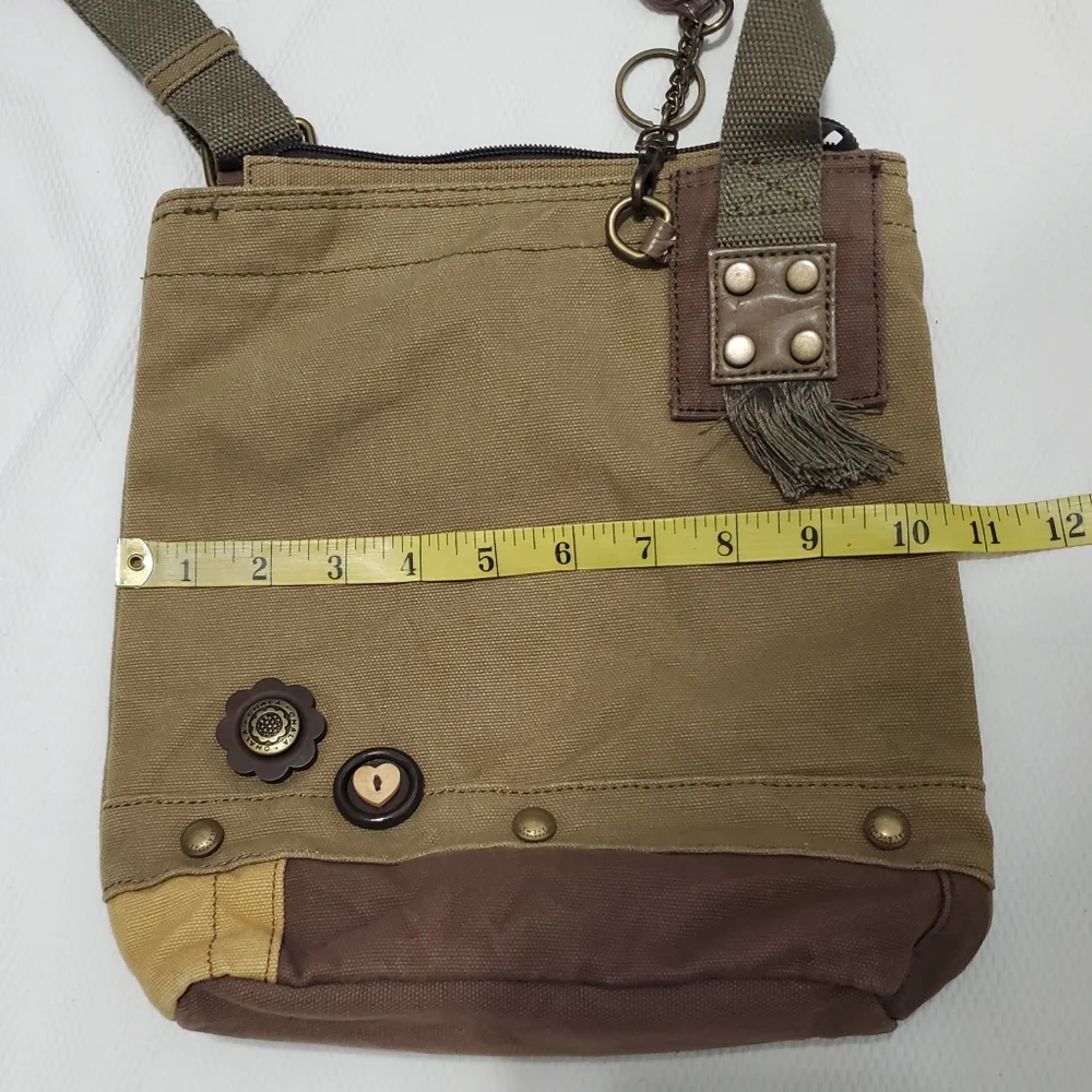 Chala Patch Sloth Canvas Crossbody Bag - Picture 7 of 11